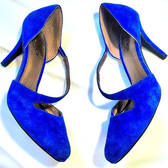 8.5 Women's Royal Blue High Heels - Picture 3 of 5